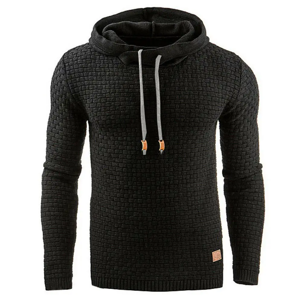 2019 New Style Fashion Hot Men's Solid Winter Hoodie Warm Hooded Sweatshirt Coat Jacket Outwear | Мужская одежда