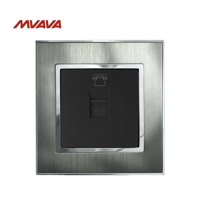 Mvava TEL розетка для телефонного телефона разъем порта настенная 110 250 В атласная