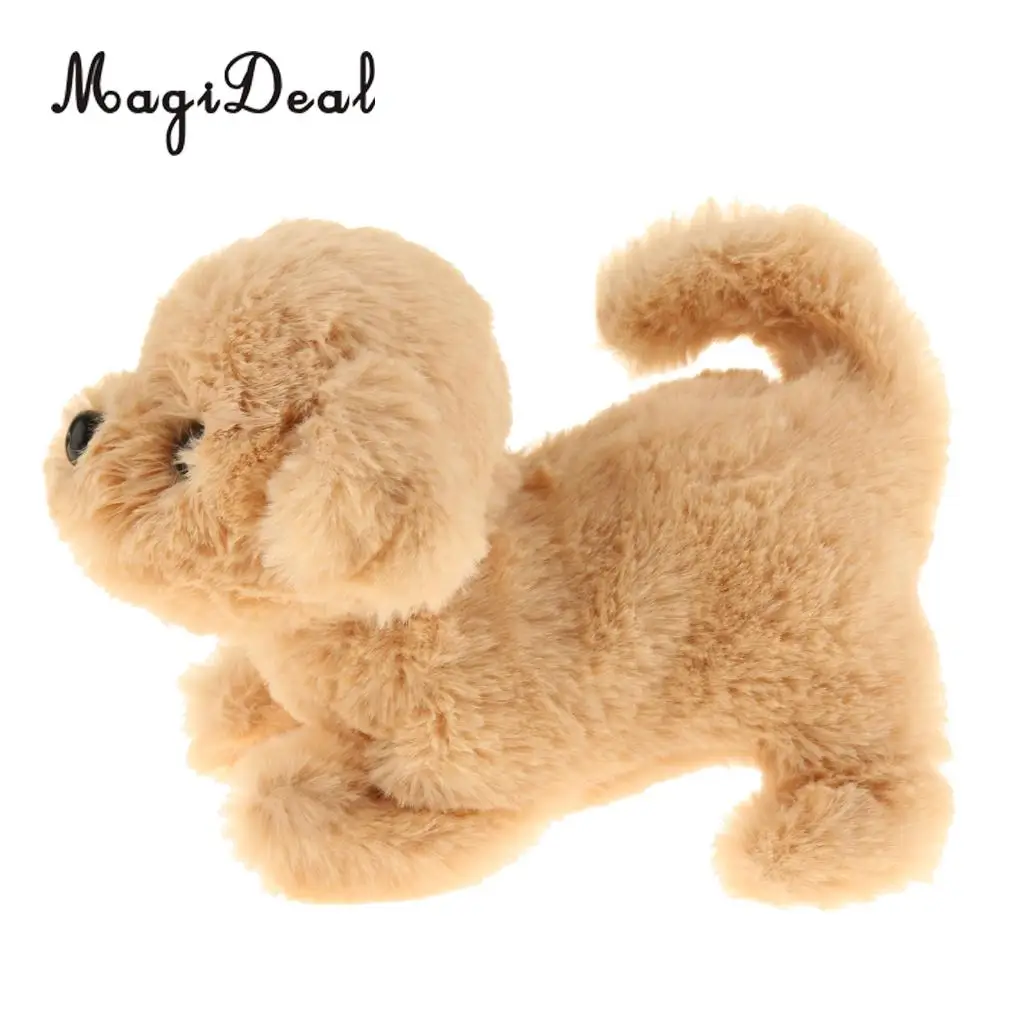 

Cuddly Electronic Puppy Interactive Dog Robot Toys Electric Robotic Pets Stand Walk Bark & Wag Tail for Gift - Golden Retriever