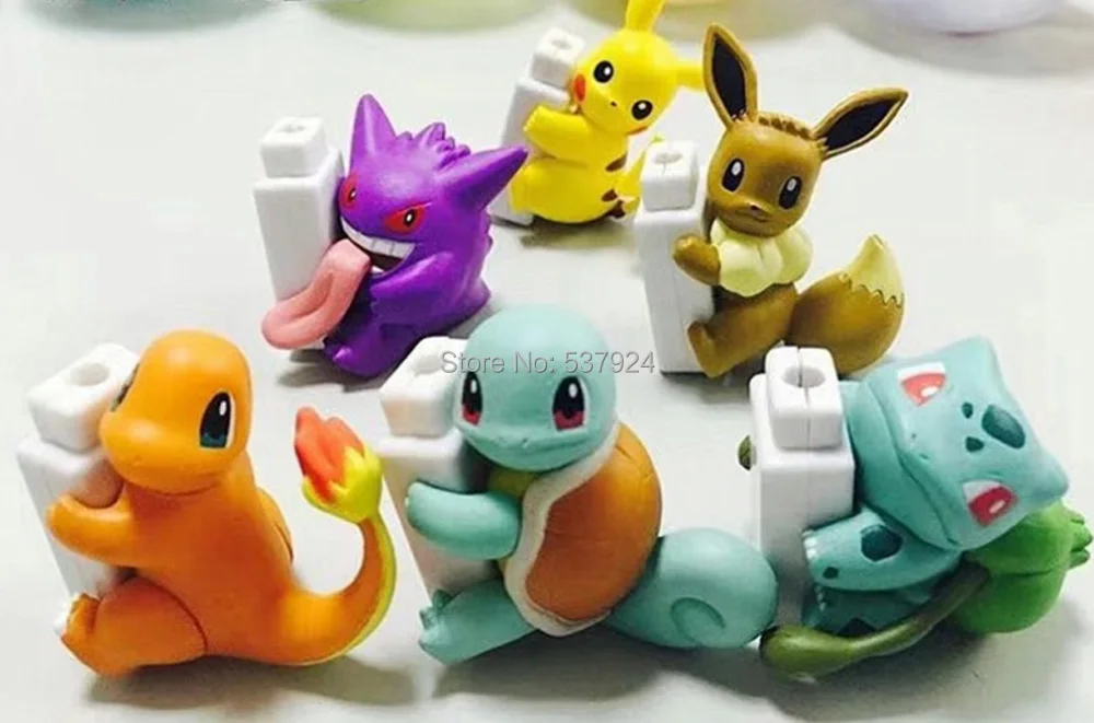 Новые 30 шт. экшн фигурки Pika Eev Gen 6 см из ПВХ|Игровые и трансформеры| |