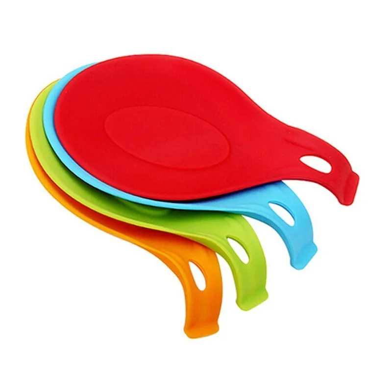 Silicone Insulation Spoon Rest Heat Resistant Placemat Drink Glass Coaster Tray Pad Eat Mat Pot Holder Kitchen Accessories | Дом и сад