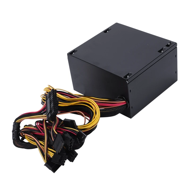 170-260 В Макс 650 Вт блок питания Psu Pfc красный 12 см тихий вентилятор 24Pin 12В ПК