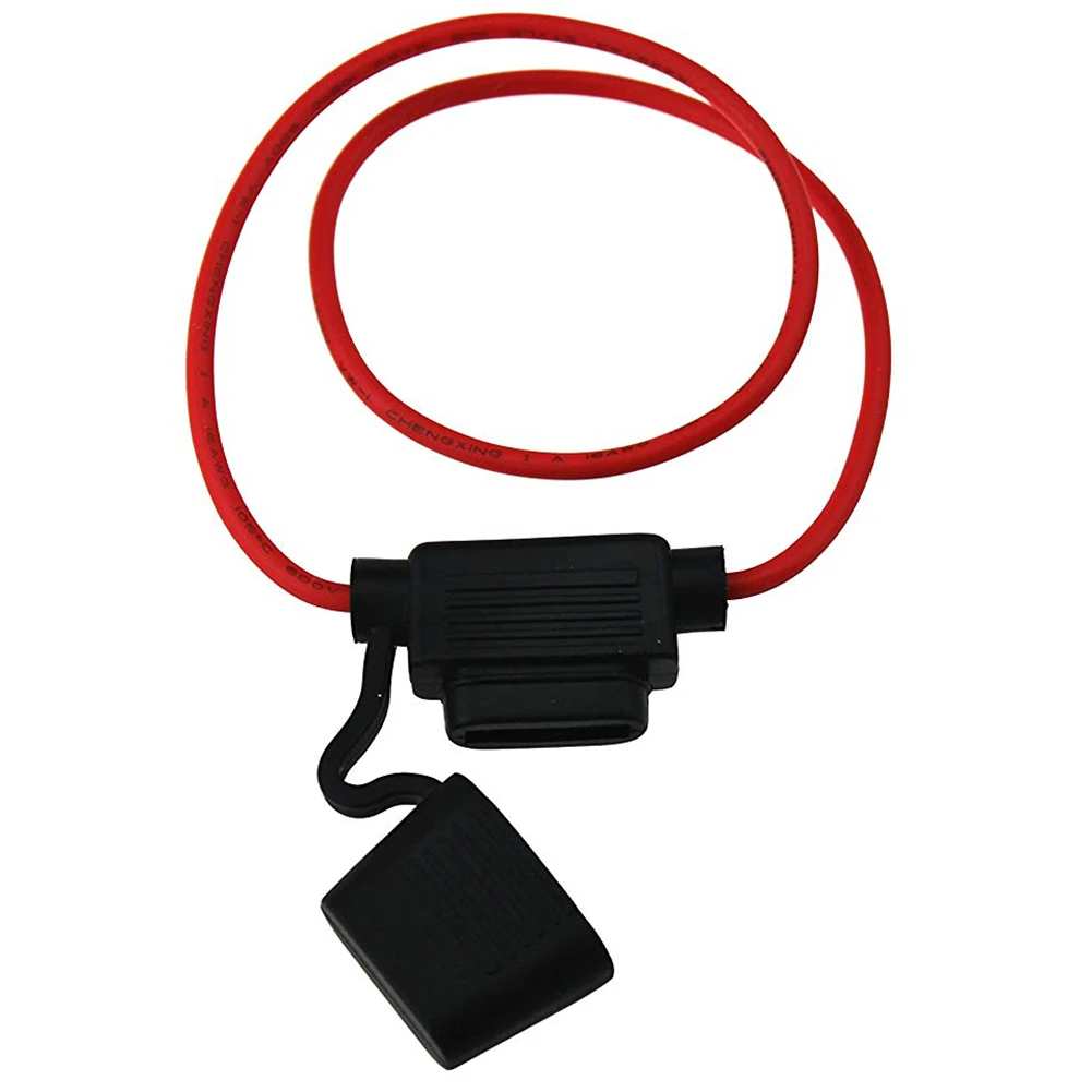 10pcs Inline 16 AWG Blade ATM Medium In-Line Fuse Holder for Car Boat Truck with line insurance seat 30cm Wire and 20PCS fuses |