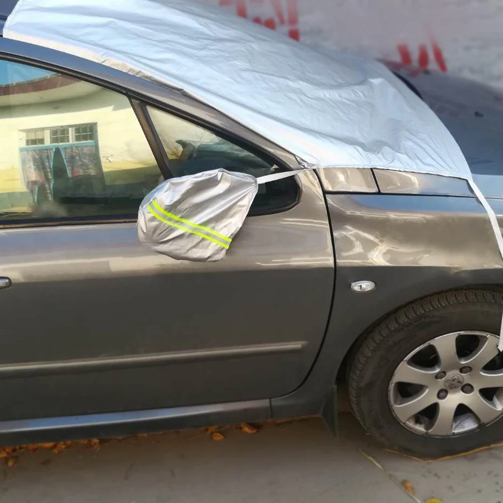 Лобовое стекло автомобиля зеркало заднего вида снежное покрытие Защита от
