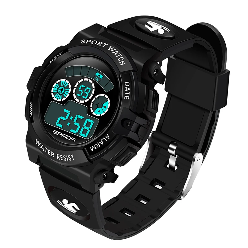SANDA Waterproof Luminescence Digital Watch S-Shock Fashion Watches Men Sport Outdoor Military Men'S | Наручные часы