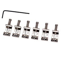 pack of 6 high quality guitar saddle bridge with wrench pratical guitar parts for strat tele guitar replacement