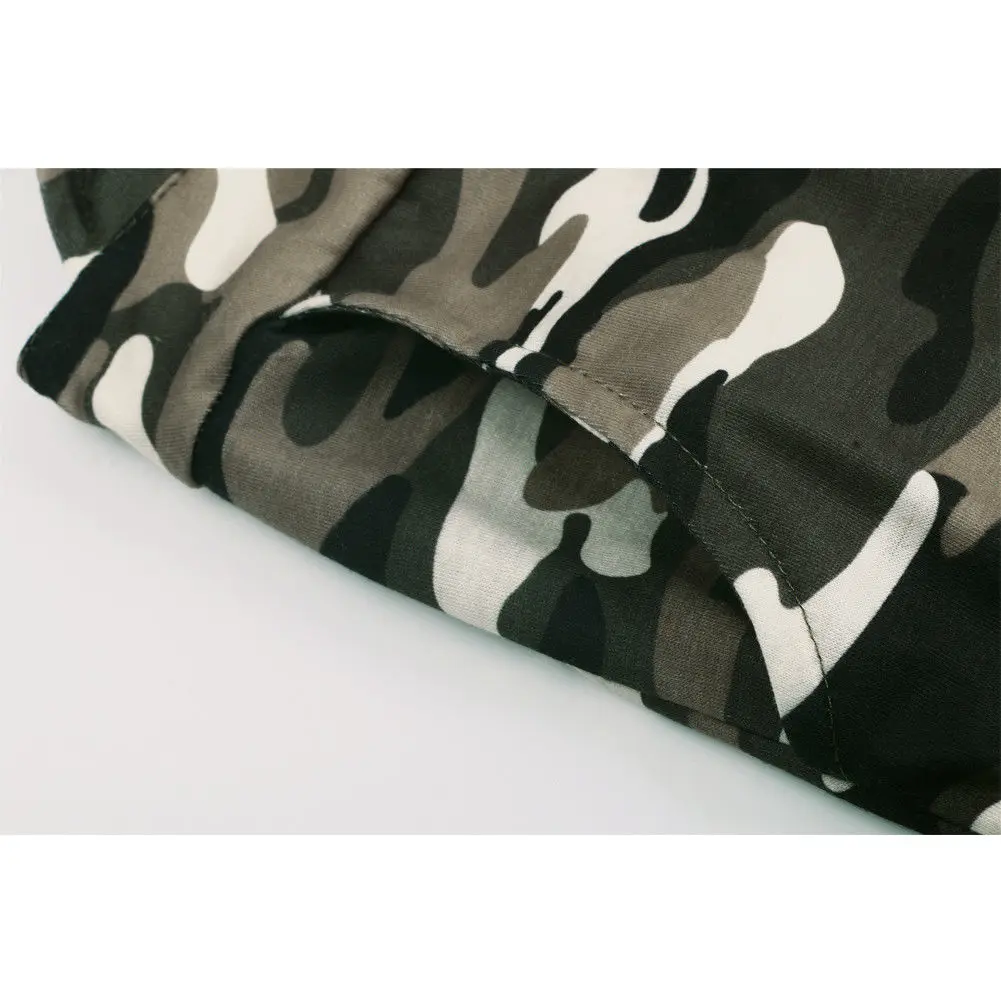 

Chic Women's Casual Loose Camouflage Jumpsuit 2019 Sleeveless Sling Strap Dungarees Harem Pants Latest Female Overalls Hot Sale