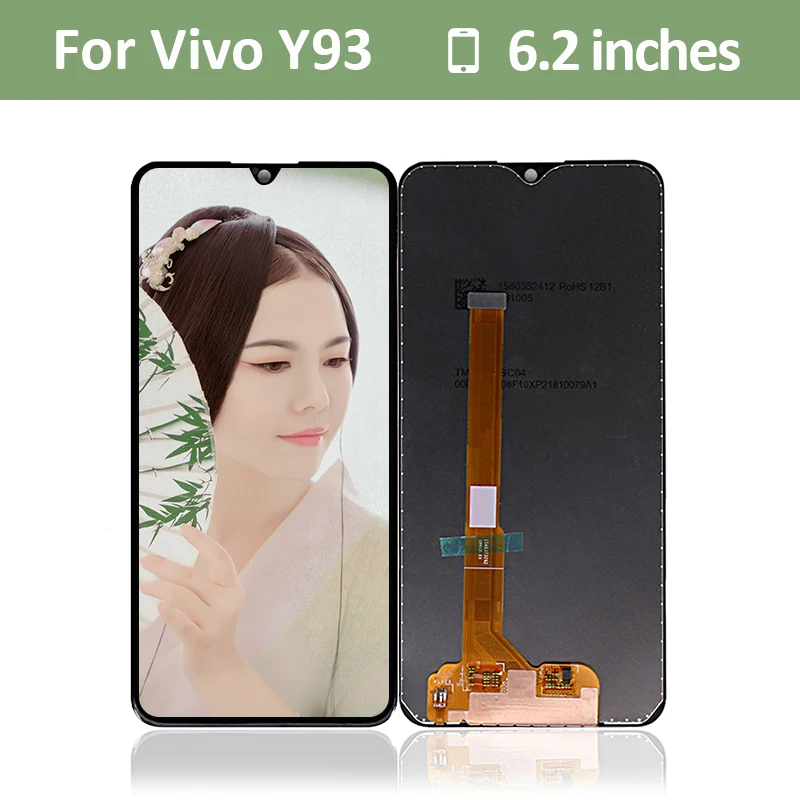 ДЛЯ Vivo Y93 LCD + кодирующий преобразователь сенсорного экрана в сборе Pantalla для Y93A