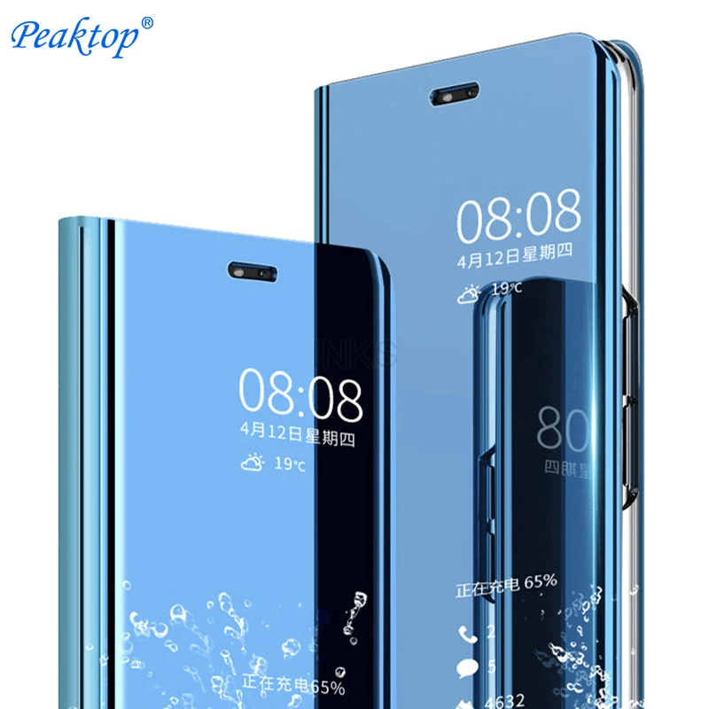Прозрачный умный зеркальный чехол для Huawei Mate 10 20 lite pro honor 9 8 P8 P9 P10 P20 Lite 2017 Plus Y6 nova 3 3i