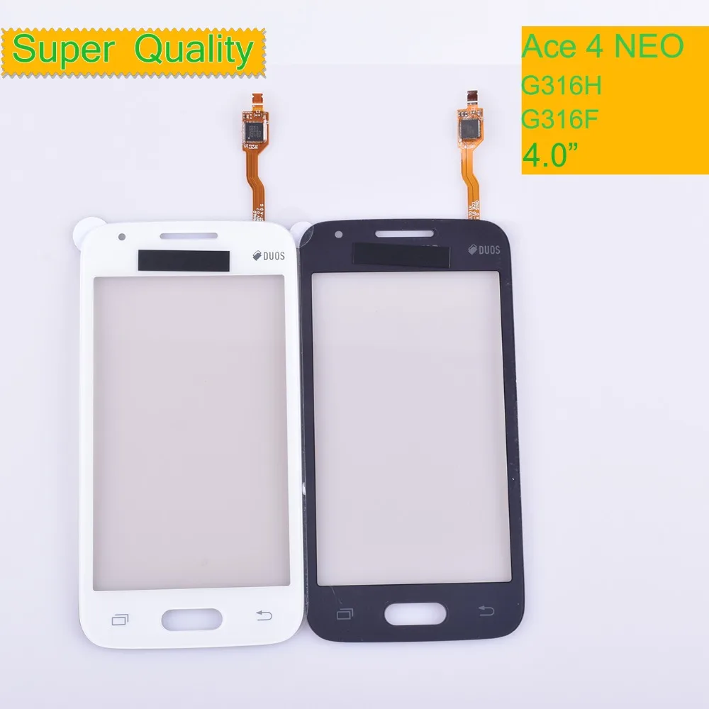 

10pcs G316 For Samsung Galaxy Ace 4 Neo G316 G316M G316H G316F Touch Screen Panel Sensor Digitizer Front Glass Lens Touchscreen