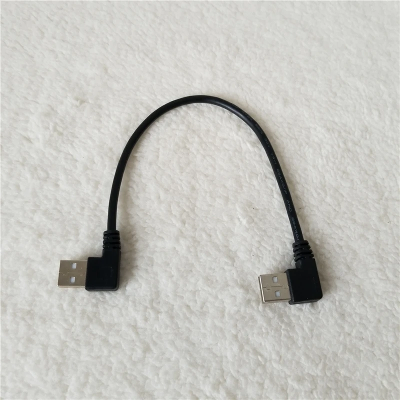 Двойной гибочный USB адаптер с левым углом 90 градусов удлинитель данных кабель