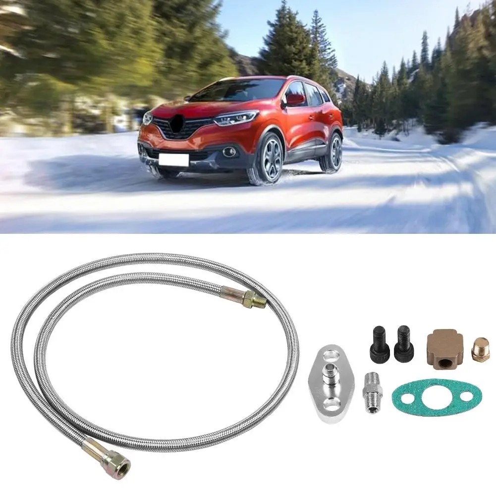 Линия подачи масла Turbo полный комплект поставки для T3 T4 T3/T4 алюминиевые и АБС