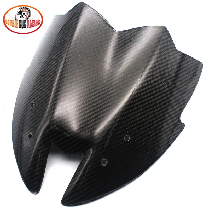 Подходит для Kawasaki Z800 2012 2016 Double Bubble Z 800 Мотоцикл углеродного волокна дефлектор
