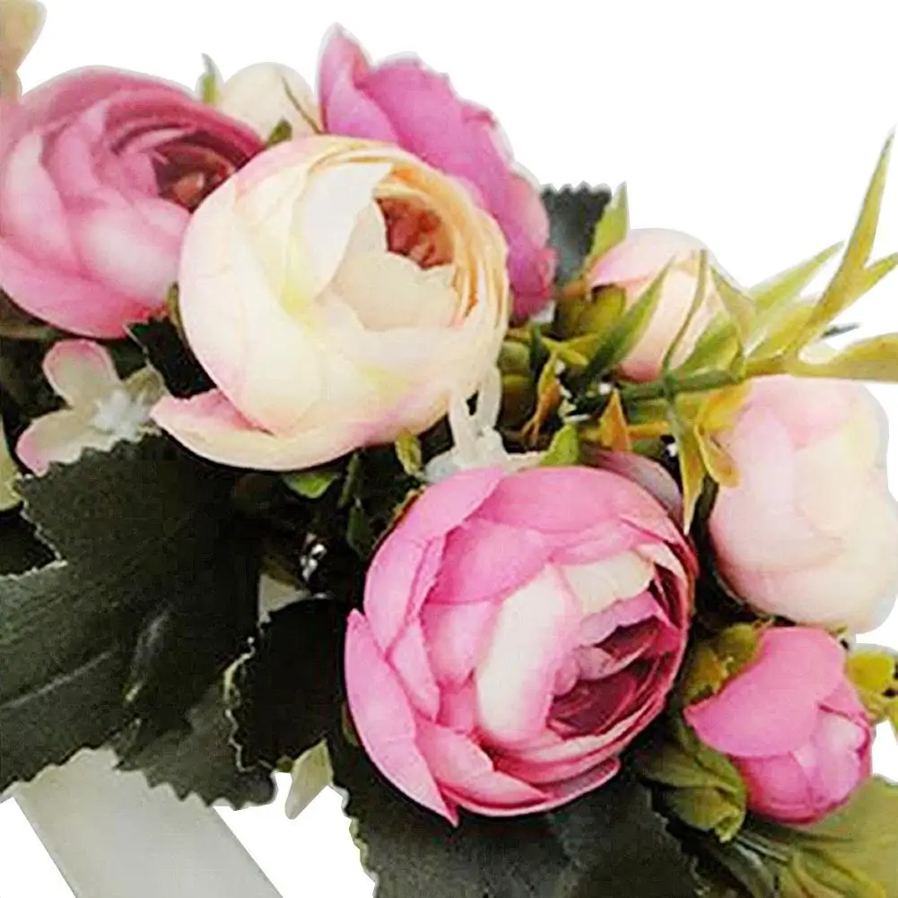 Adeeing 28 см Красивая гирлянда из искусственной ткани в виде розы висячая подвесная