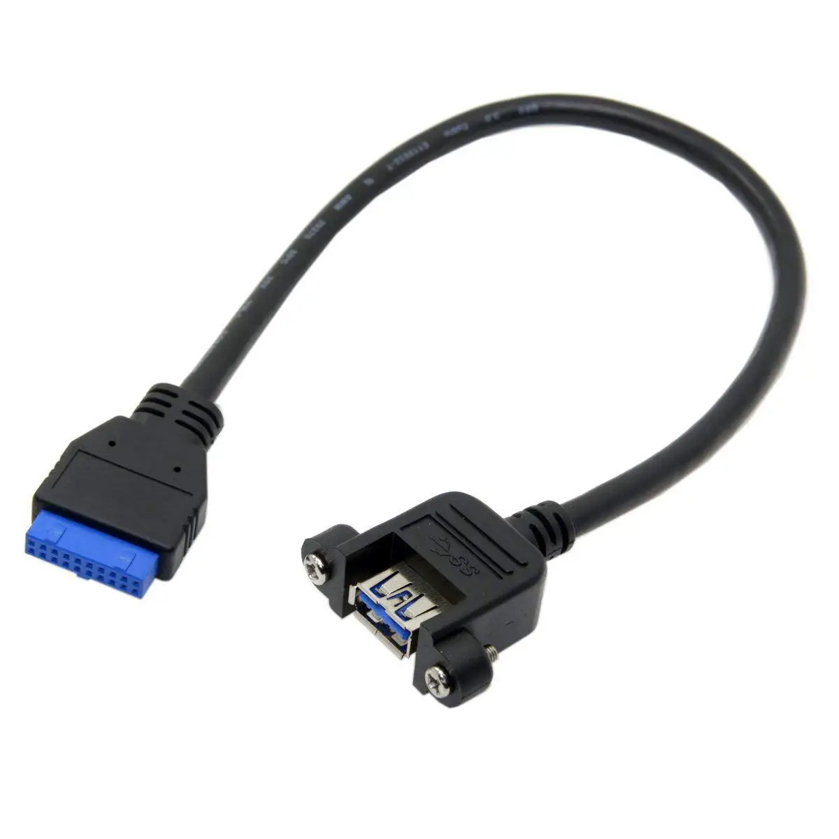 USB 3 0 одиночный порт A женский винтовой Тип крепления для угловой материнской