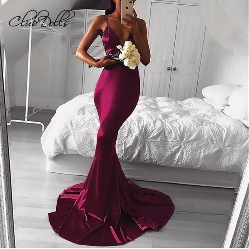 Vestido De Festa Longo Длинные вечерние платья 2018 Роскошные Bsatin Светоотражающие Robe Soiree