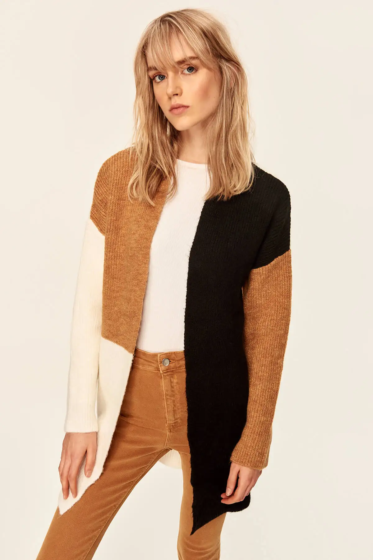 Trendyol Camel цвет блока свитер кардиган TCLAW19NV0077| |
