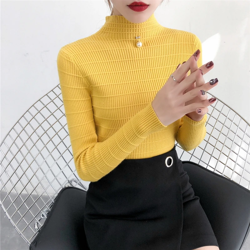 2019 Новый Модный Короткий воротник белый головной убор тонкий длинный рукав