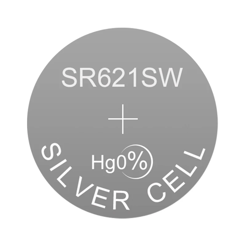 Цифровые часы LR621 LR с серебряными щелочными кнопками 1 5 В 0Hg монета SR621SW заменяет AG1