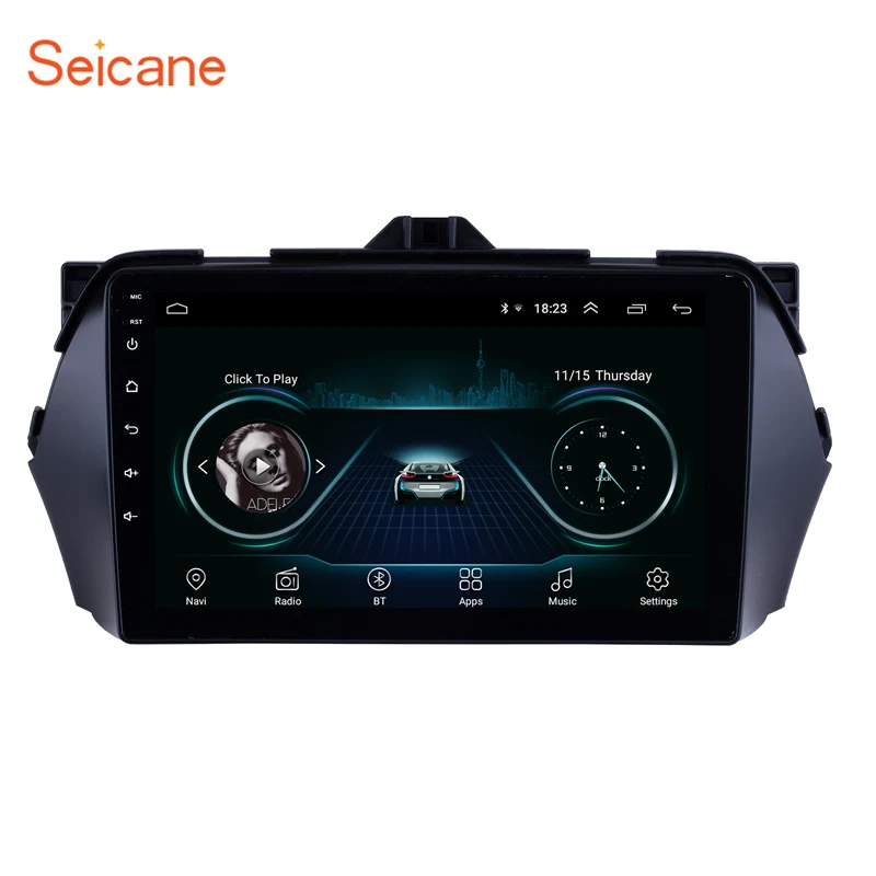 Seicane 9 дюймов Android 8 1 HD сенсорный экран GPS навигационная система для 2016 Suzuki Alivio Bluetooth