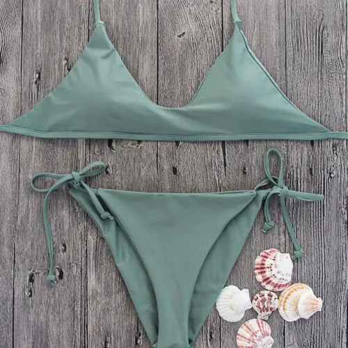 2019 Новый Модный женский бикини набор пуш ап пляжный бюстгальтер с подкладкой