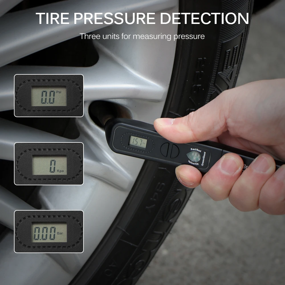 ALLOMN Diagnostic Tools 2 In 1 Digital Tyre Pressure Meter Guage Testing DOT4 Brake Fluid Tire Tester Pen For Auto Tool | Автомобили и