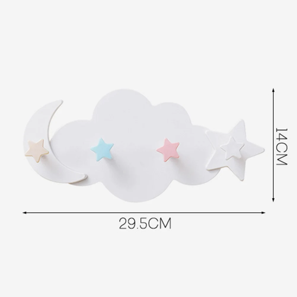 Adhesive Wall Mounted Hook Decorative Cloud Rack Hanger for Bedroom Living Room Bathroom Kitchen | Дом и сад