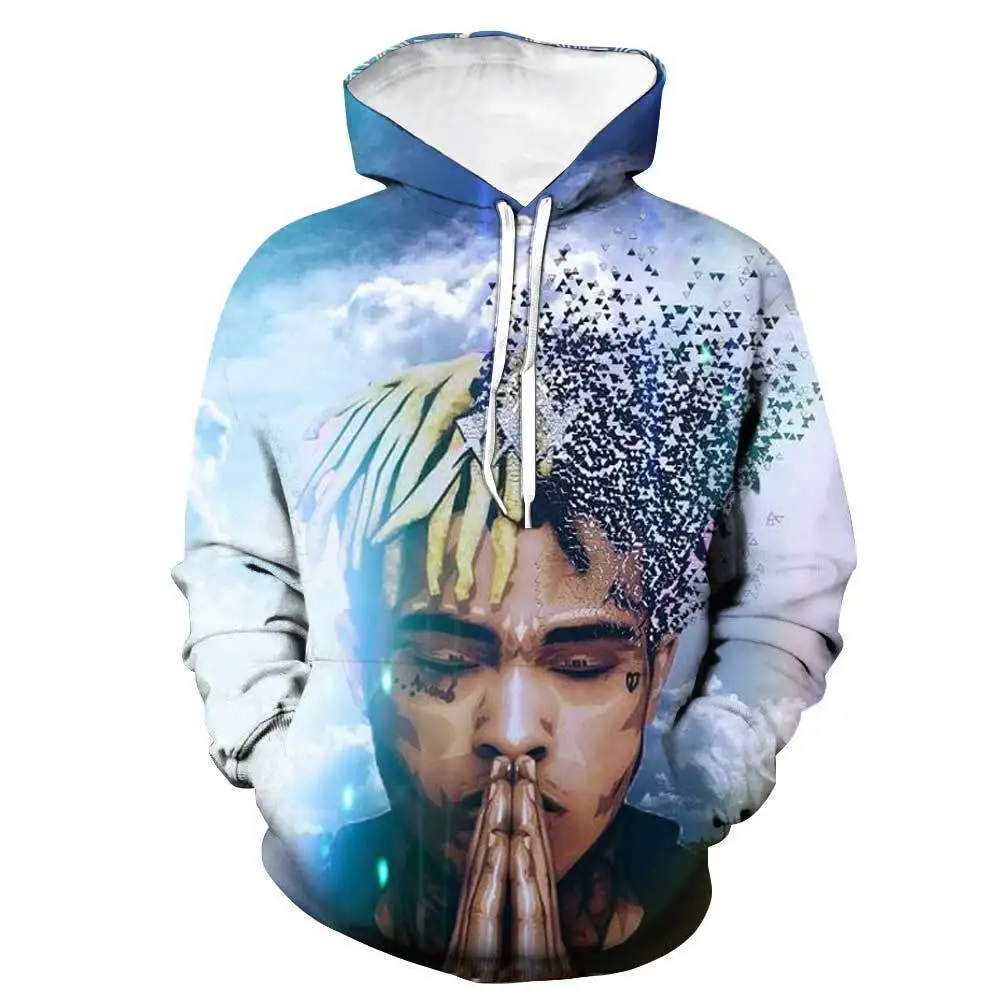 XXXTENTACION для мужчин's толстовки повседневное молодежи весна и осень свободные