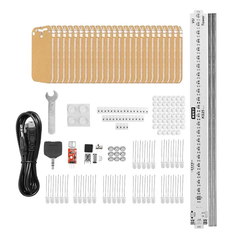 ARILUX 25 шт. кристаллическая доска светодиодный анализатор спектра музыки USB 3D