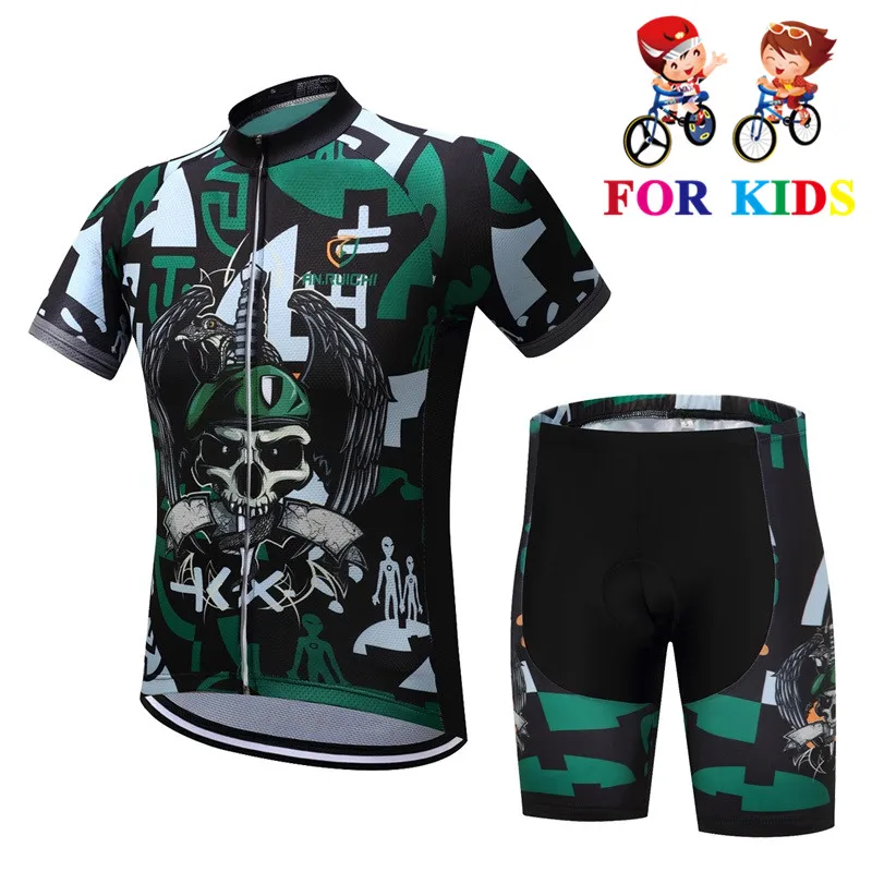 Summer Cycling Jersey 2018 Child Clothing Set Maillot Racing Sport Boy Bike Wear Short Sleeves | Спорт и развлечения