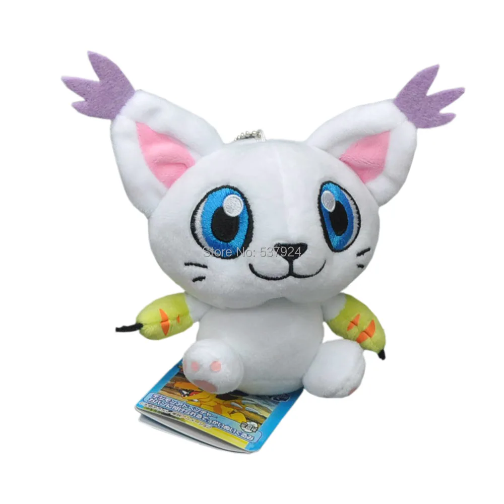 Новый 20 шт. Digimon Agumon Gabumon Gomamon Biyomon Palmon Patamon Tailmon 3 5 &quot от 9 до 14 см Брелок плюшевая