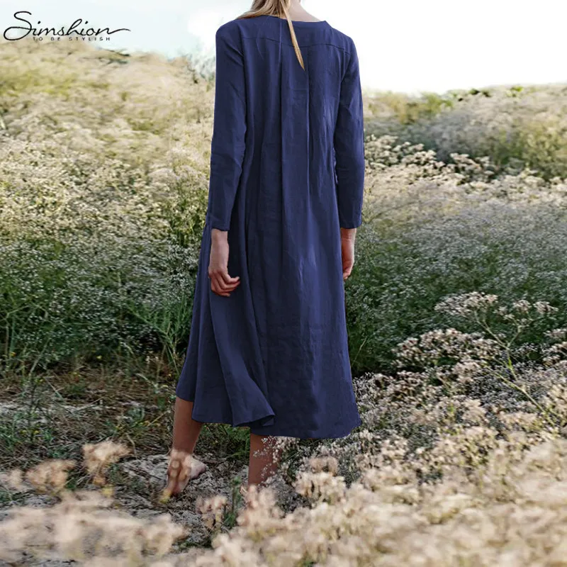 Женское 5XL винтажное ТРАПЕЦИЕВИДНОЕ ПЛАТЬЕ С Поясом 2019 весна женское с длинным