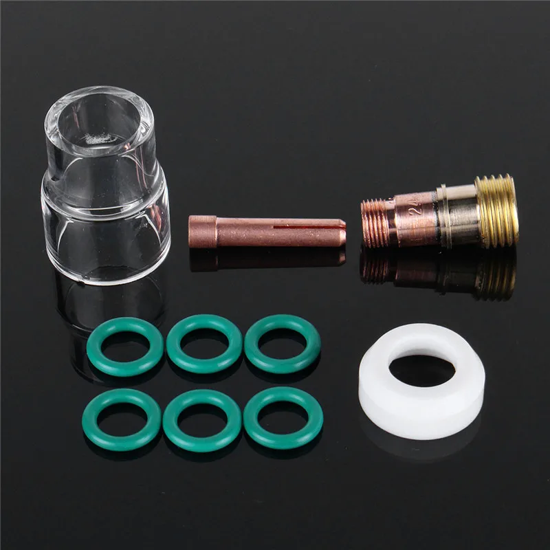 12 шт. сварофонарь TIG газовый объектив #12 Pyrex Cup Kit для Tig WP-17/18/26 сварочные работы |
