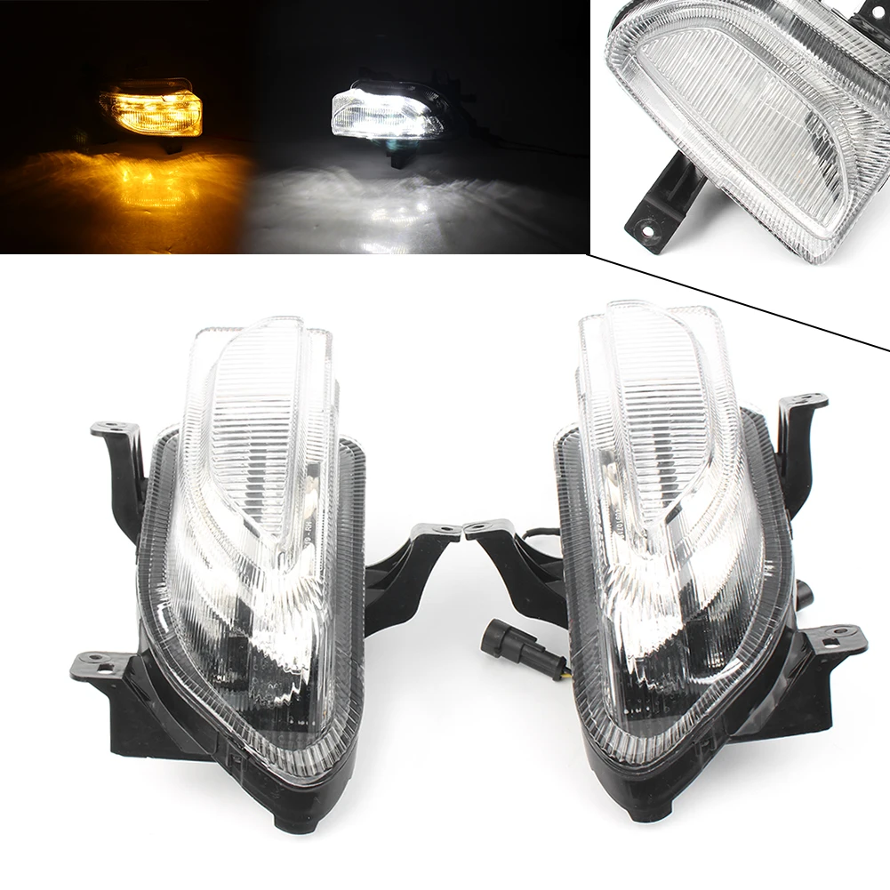 Чистый светодиодный дневные ходовые огни с поворотниками Для Jeep Renegade 2014 2015 2016 14 15