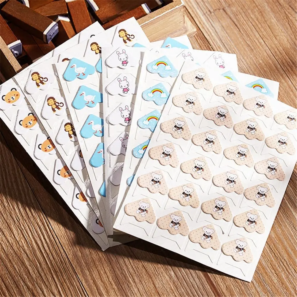 48pcs Cute Cartoon Animals Corner Stickers Kawaii Stationery DIY Scrapbooking Photo Album Decorations Picture Postcard