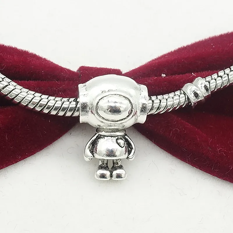 TTBEADS 3 вида стилей 1 шт. Серебряный Робот европейский шарм бусы подходит для