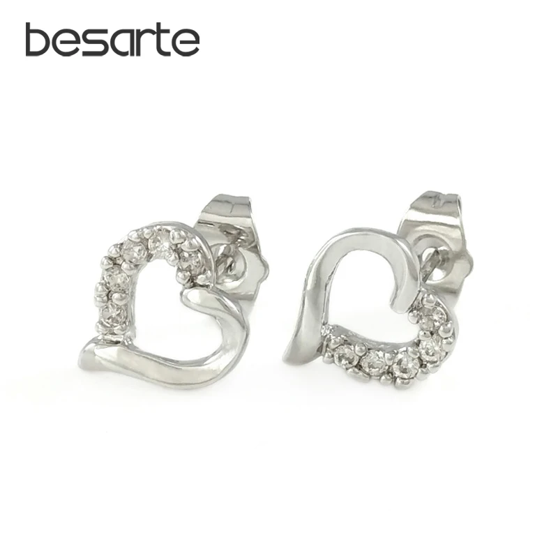 

Heart Earing Stud Earrings For Women Boucle D'oreille Femme Oorbellen Pendientes Aros Ohrringe Orecchini Donna Kupe Taki E3059