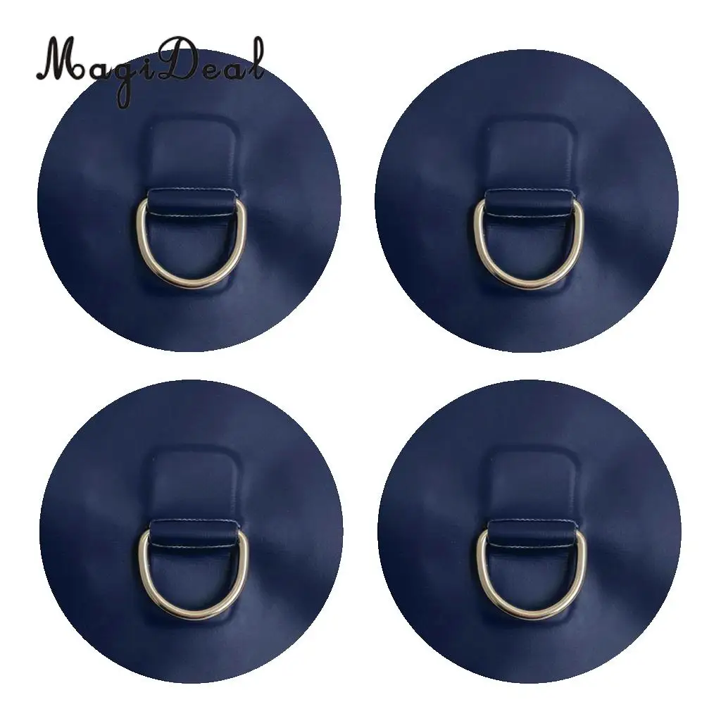 Красочные 4 шт. D ring Pad Patch для надувной лодки плот ПВХ шлюпки байдарки скалолазания