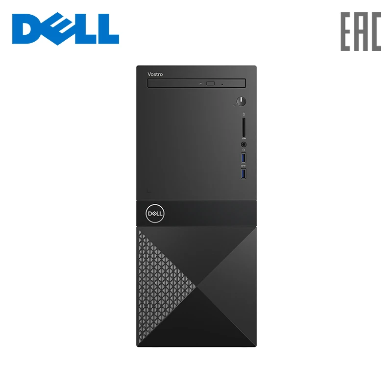 Компьютер Dell Vostro 3670 MT/i3 8100/4Gb/1Tb/GT710/DVDRW/CR/GbitEth/WiFi/BT/black/Linux (3670 2912)|Системные блоки| |