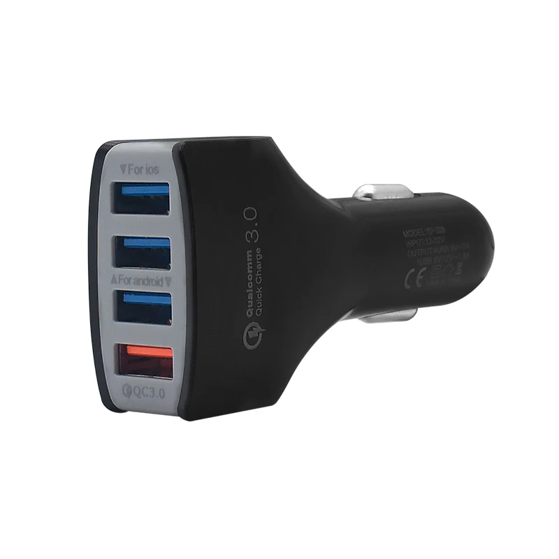 Быстрое зарядное устройство Summerfish 3 0 автомобильное 7A QC3.0 Turbo быстрая зарядка 4USB