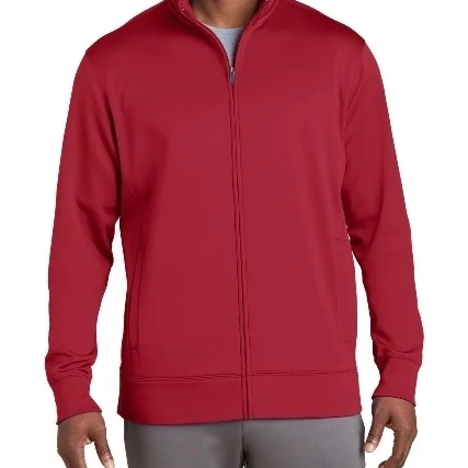 Спорт-ТЭК ST241 Спорт Фитиль флис полный молнии куртка темно-красный-3XL | Мужская