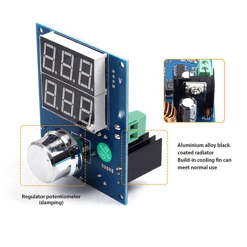 AABB-Xh-M403 Dc-Dc Digital Voltage Regulator Buck Step Down Power Supply Module 5-36V To 1.3-32V High | Электроника