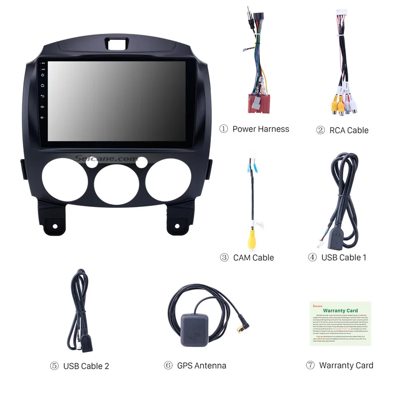 Seicane Android 8 1 HD 9 &quot2Din автомобильный GPS медиаплеер для MAZDA 2/Jinxiang/DE/третьего поколения