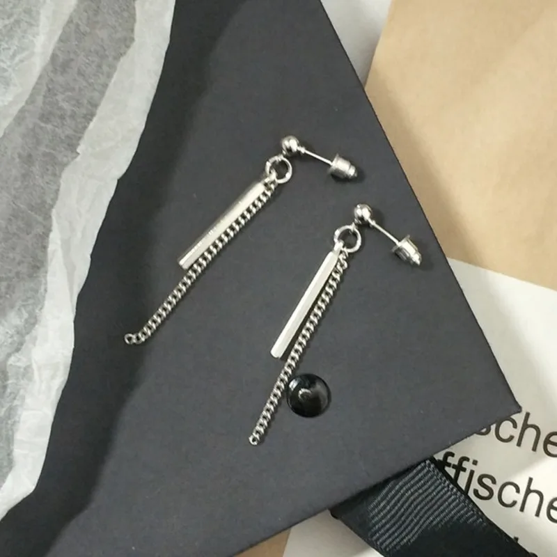Женские серьги-подвески с цепочкой новый индивидуальный стиль панк-стиль