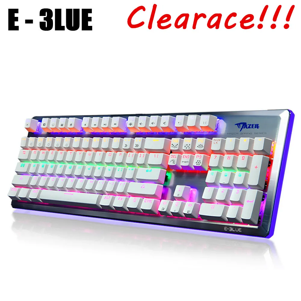 E 3LUE K727 NKRO Игры Механическая клавиатура Проводная с красочными Подсветка полный N