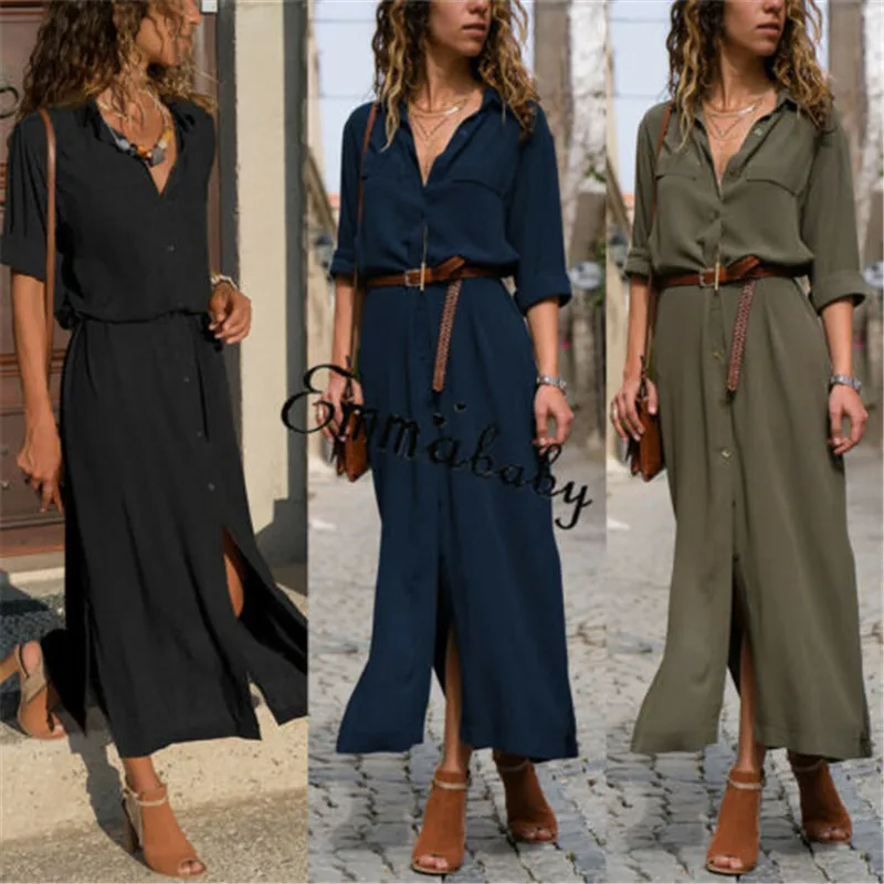 Женское длинное вечернее платье Повседневный Сарафан | Женская одежда