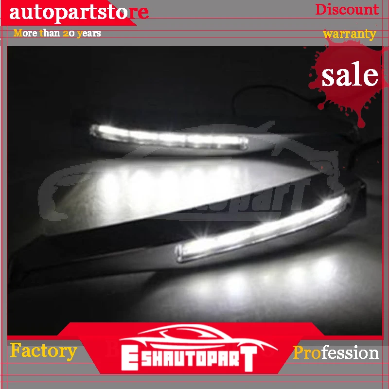 White LED Daytime Running Lights Fog DRL Lamp For Jaguar XF 2008-2010 | Автомобили и мотоциклы