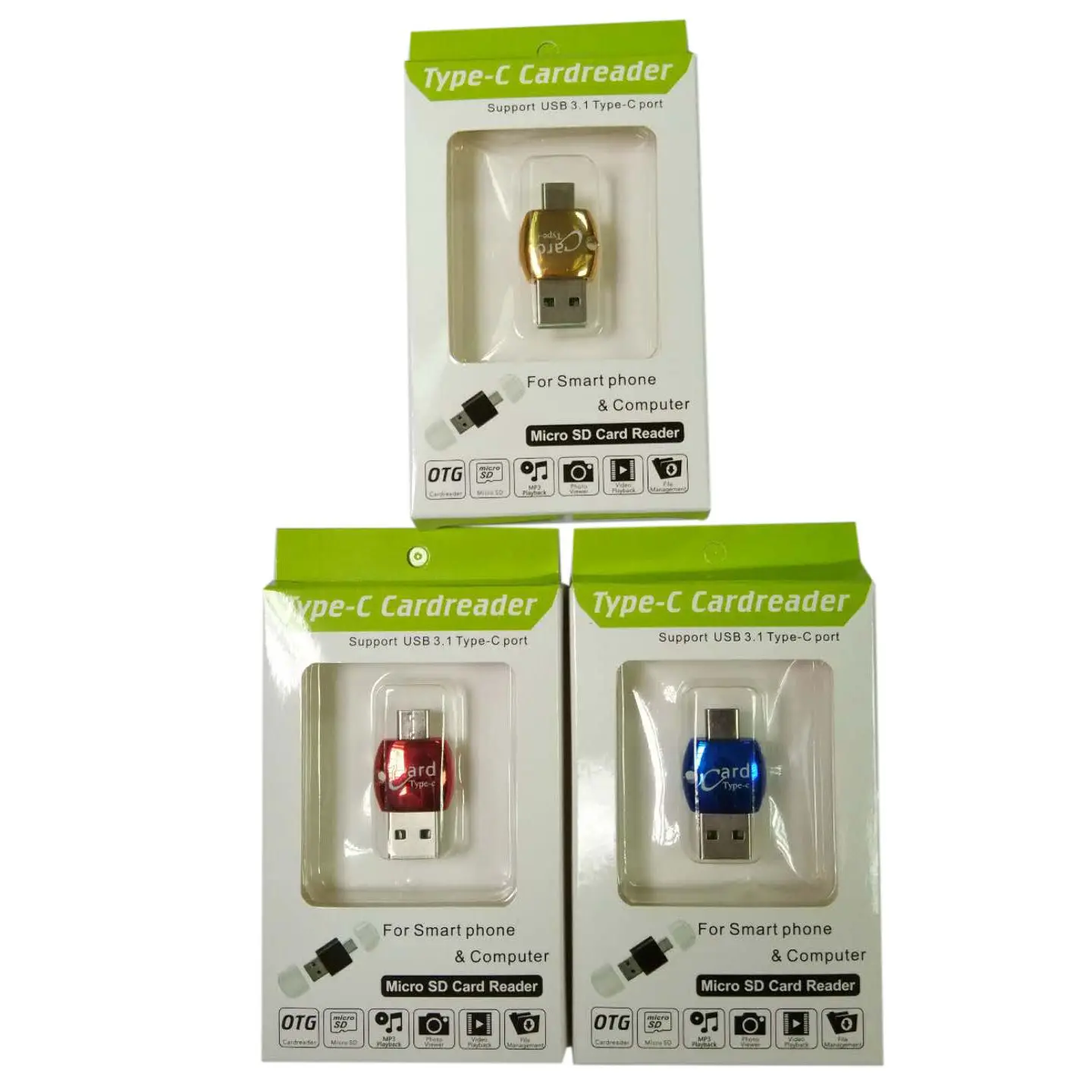 IG mini 2 в 1 OTG USB 3 type C к 0 Micro SD/TF адаптер для считывания карт памяти|Картридеры| |