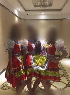 Женский и детский красный Высококачественный традиционный Российский