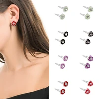 2pcs perfectly beautiful elegant refined earring anti allergy womens girl flower floral statement
